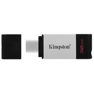 32GB USB-С 3.2 Kingston DataTraveler 80 Black/Silver